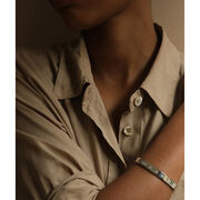 Tate silver bangle bracelet